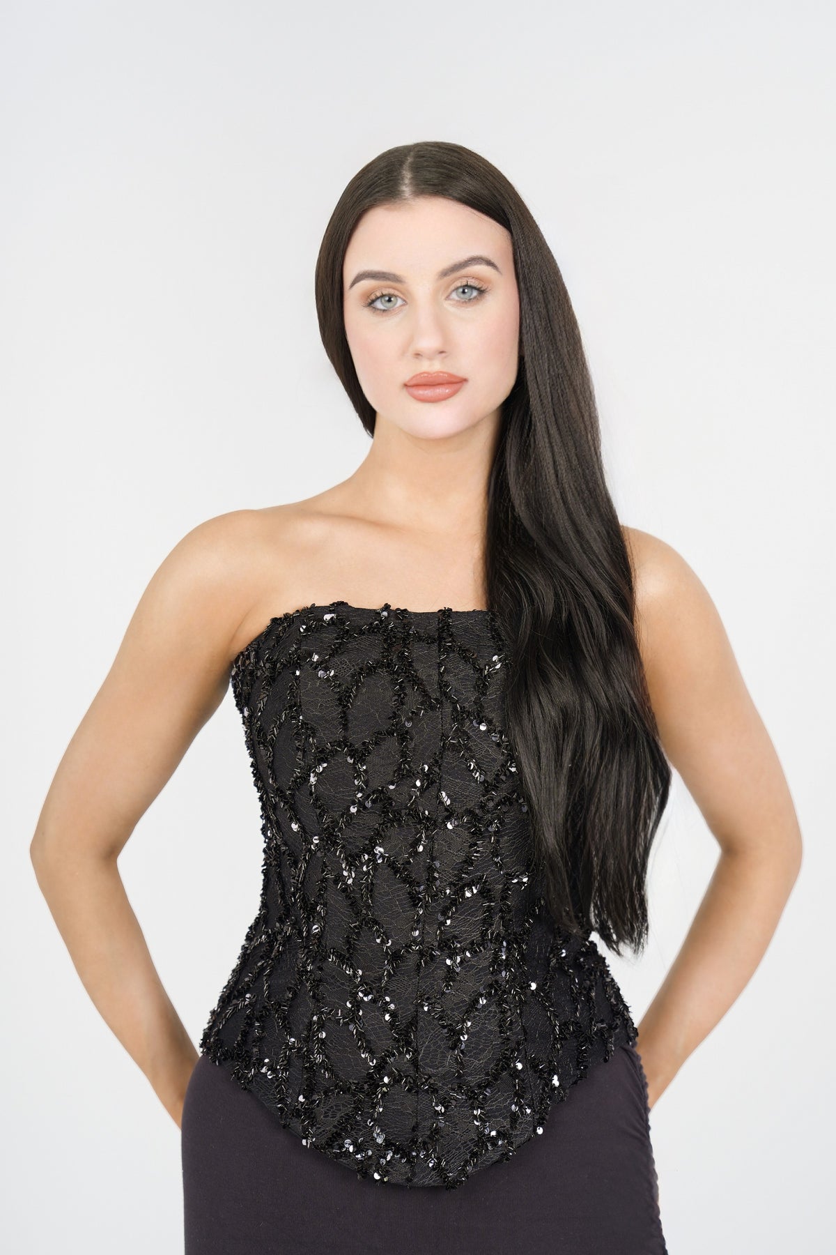Elara Strapless Corset Top