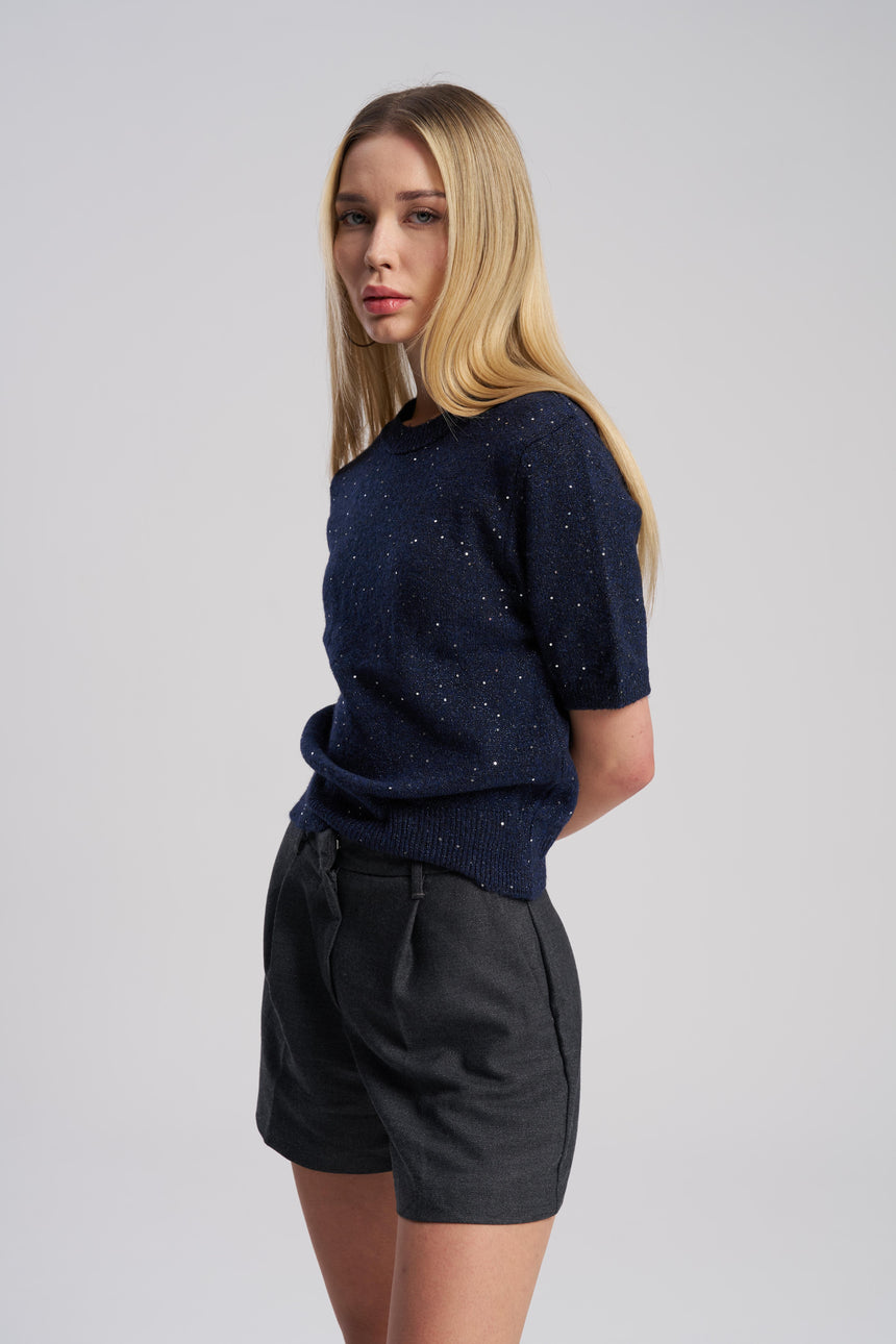 Luna Shimmer Knit Top – Elegant Lightweight Women’s Top