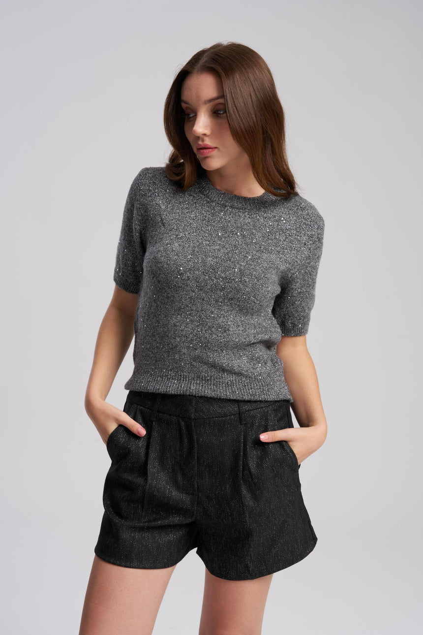 Luna Shimmer Knit Top – Elegant Lightweight Women’s Top