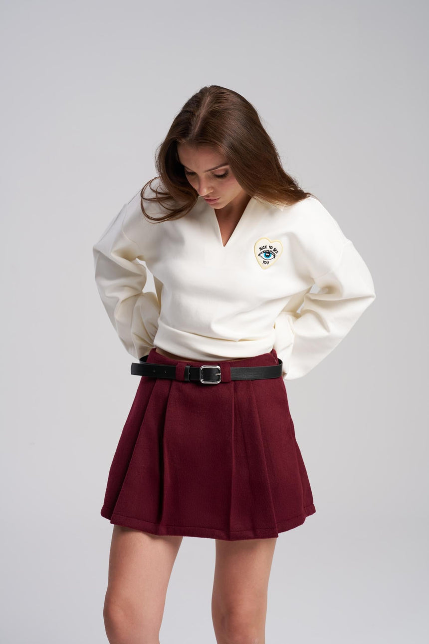 oversized puff sleeve sweatshirt for women – MTStyle