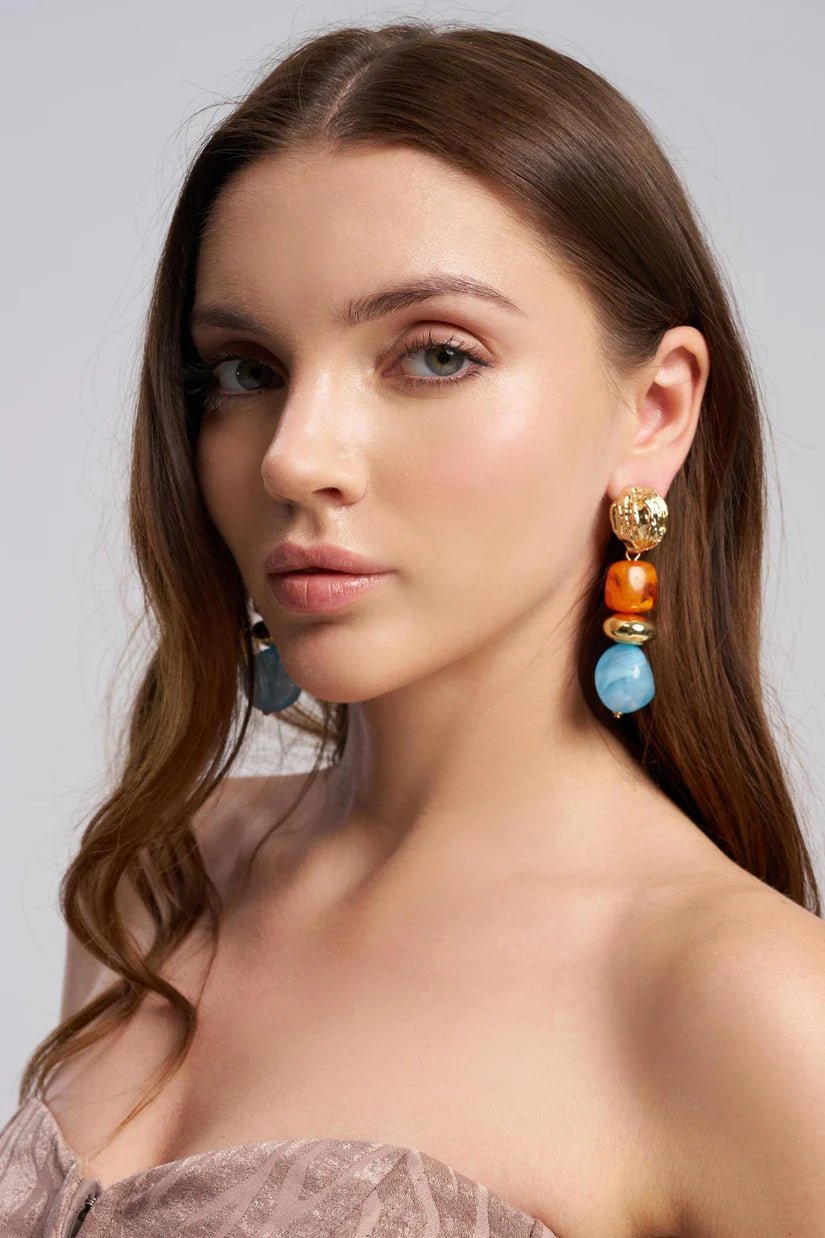earrings - color bead - MTstyle