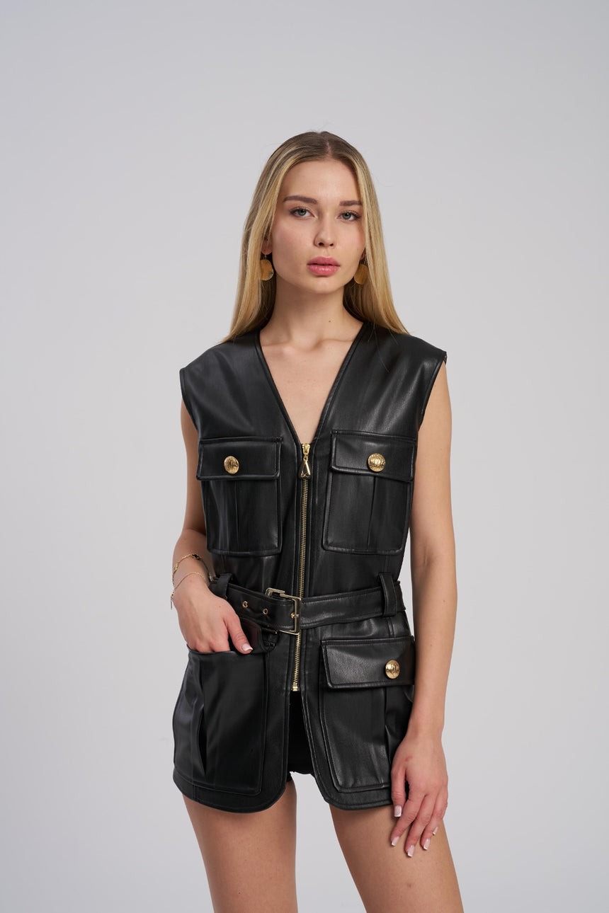 leather vest