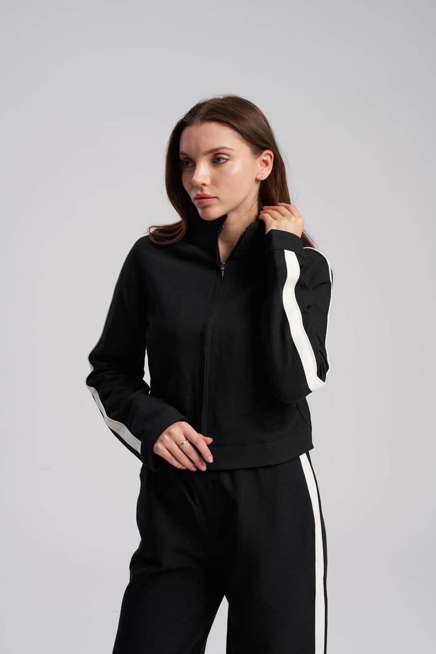 Aero Zip-Up Jacket & Wide-Leg Pants Se