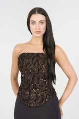 Elara Strapless Corset Top