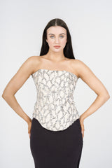 Elara Strapless Corset Top