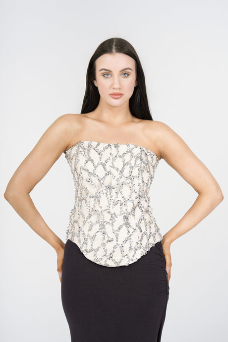 Elara Strapless Corset Top