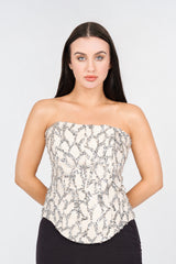 Elara Strapless Corset Top