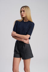 Luna Shimmer Knit Top – Elegant Lightweight Women’s Top
