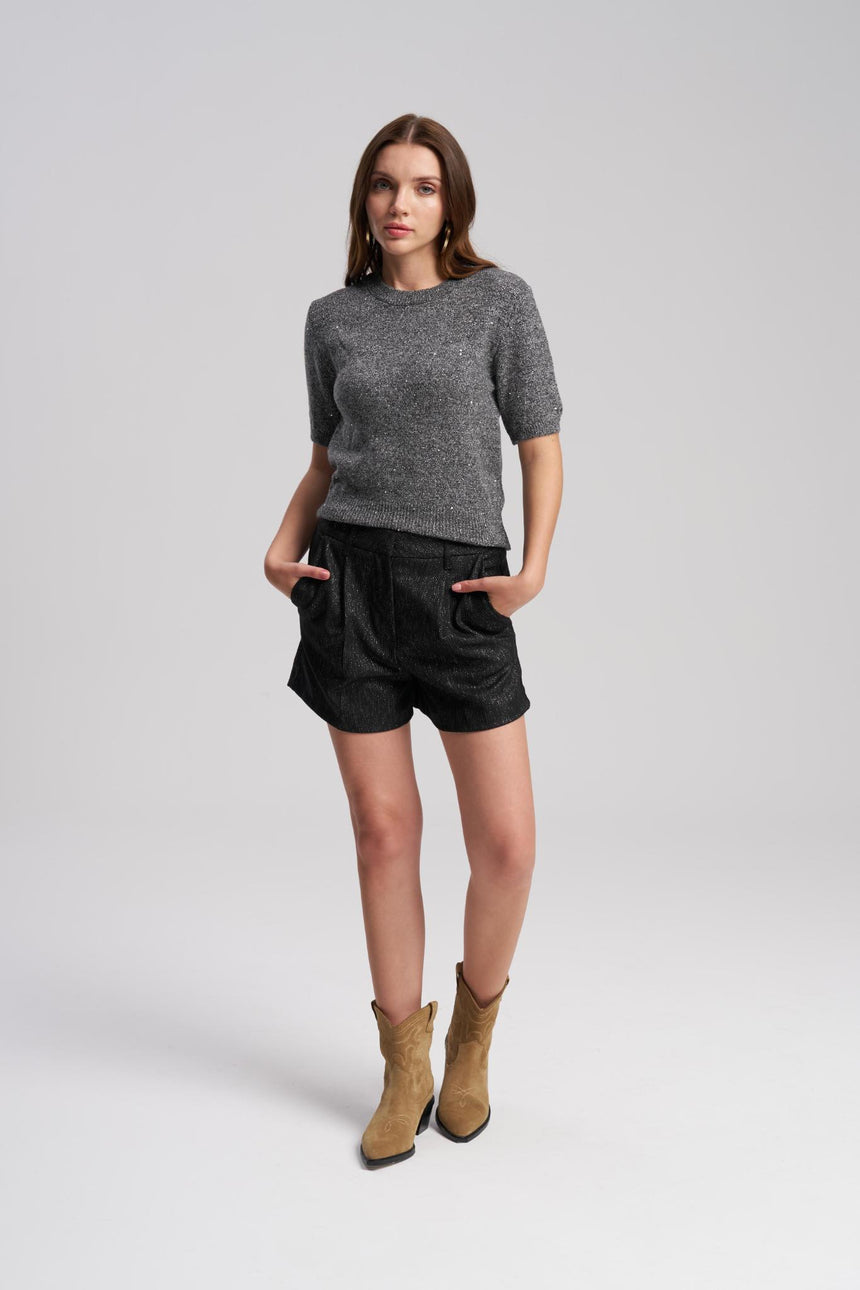Luna Shimmer Knit Top – Elegant Lightweight Women’s Top