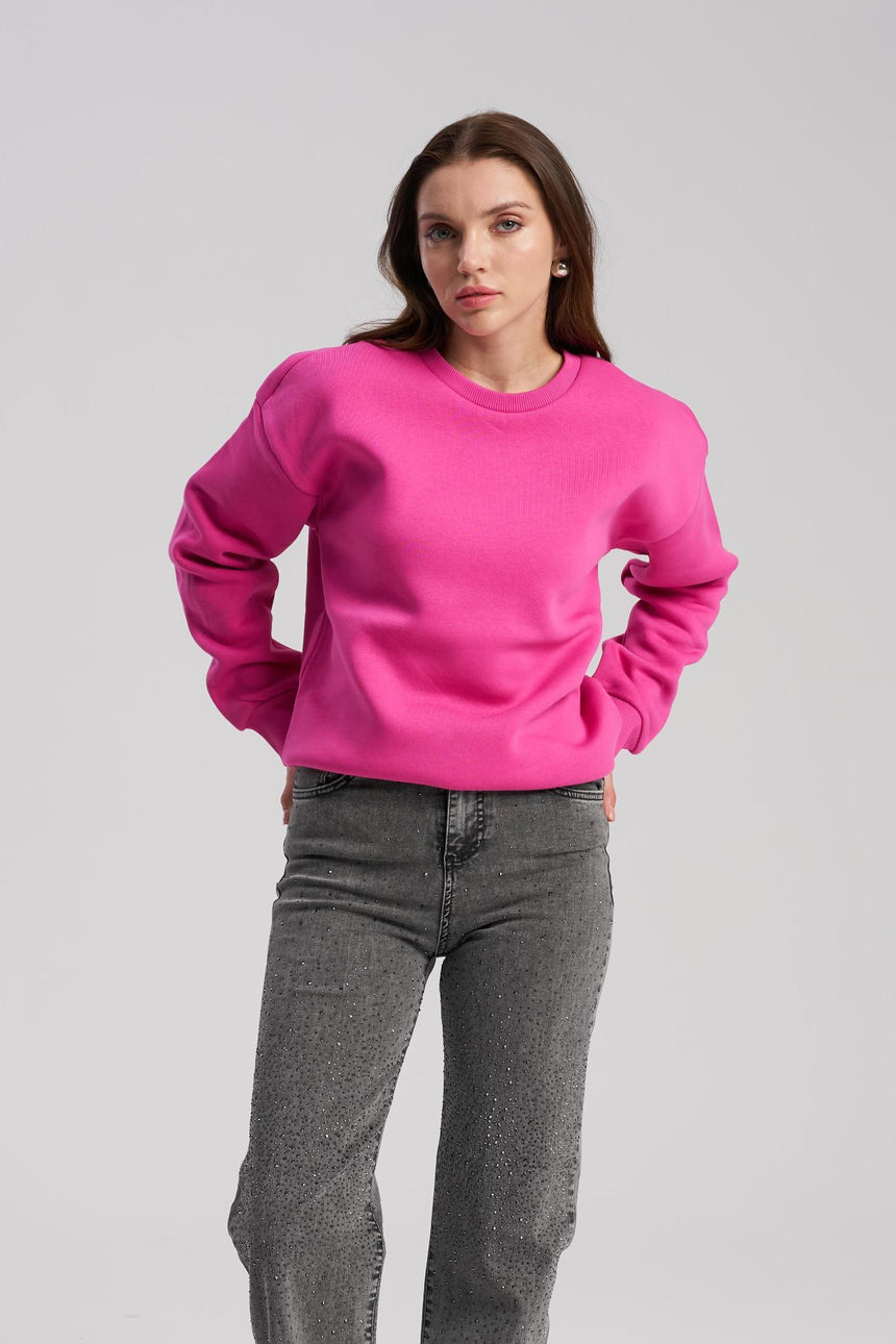 Cozy brushed fleece sweater