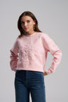 Baby pink oversized scuba sweatshirt for women – MTStyle