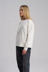 Modern oversized crewneck top minimal style