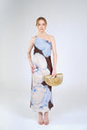 Petra Orchid Maxi Dress, Brown Blue Orchid, front view