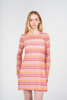 Dahlia Knit Mini Dress, Multicolour, front view