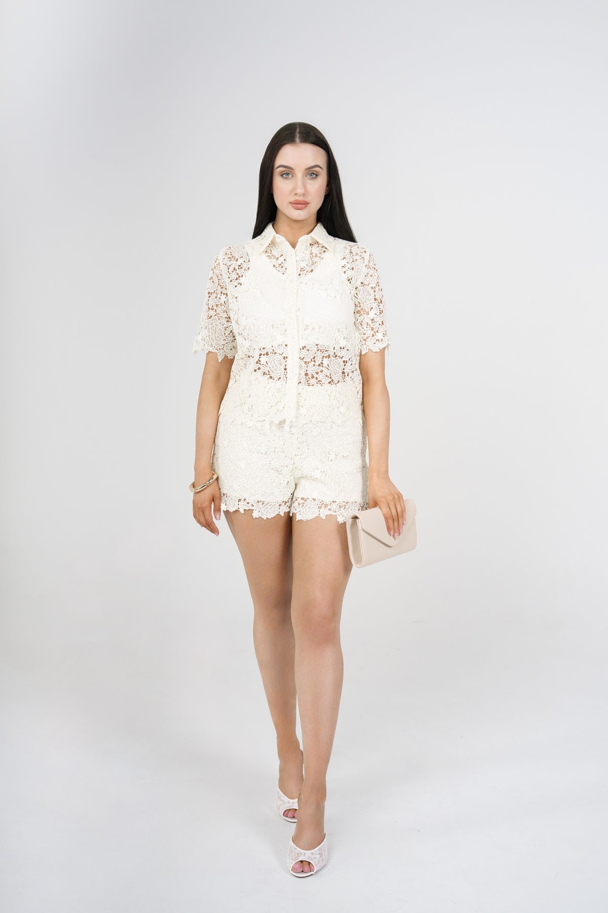 Rosa Lace top and shorts set