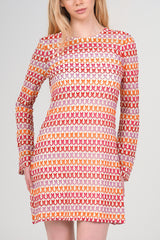 Dahlia Knit Mini Dress, Multicolour, close-up detail