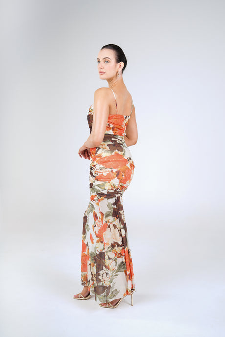 Amara Floral Maxi Dress, side view