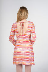 Dahlia Knit Mini Dress, Multicolour, back view