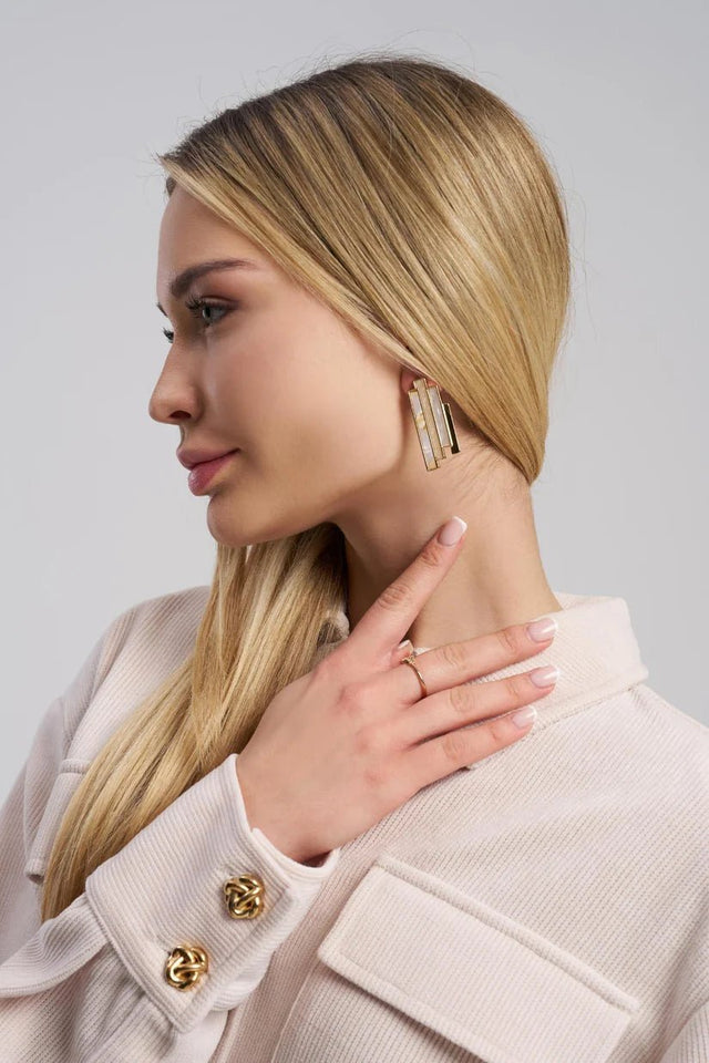 Earrings - bar stud - MTstyle - MTstyle
