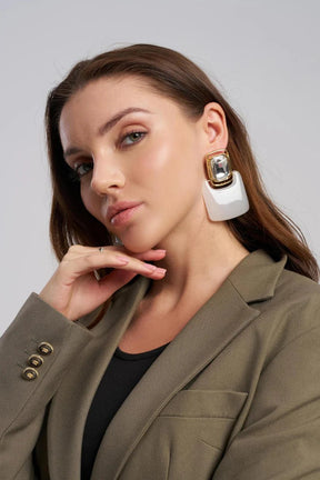 earrings - geometric drop - MTstyle