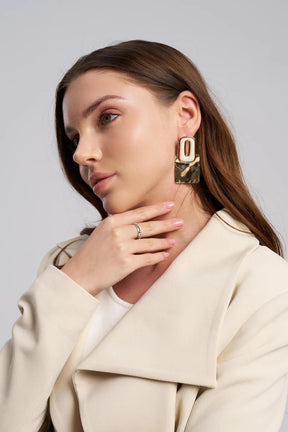 earrings - rectangle drop - MTstyle