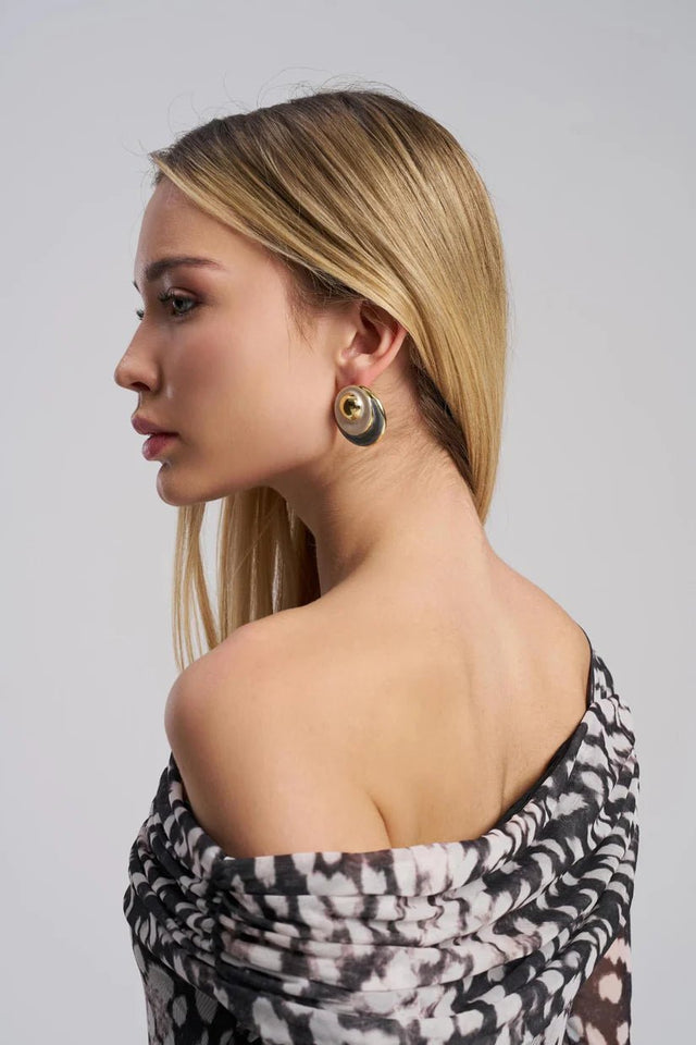 earrings - round stud - MTstyle