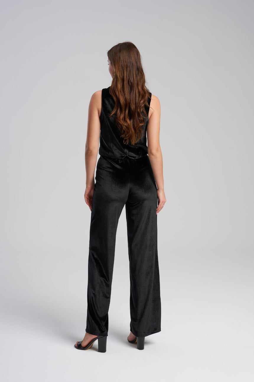 velvet-vest-wide-leg-pants-set